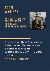 Free webinar "Research on Next Generation Batteries for Electronics and Electrical Transport" @ Online webinar
